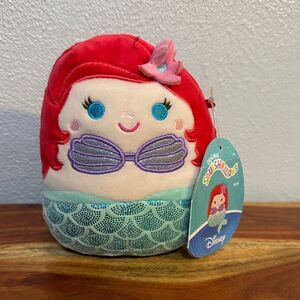 NWT Disney Princess Ariel Mermaid Squishmallow Kellytoy Plush Rare Collectible